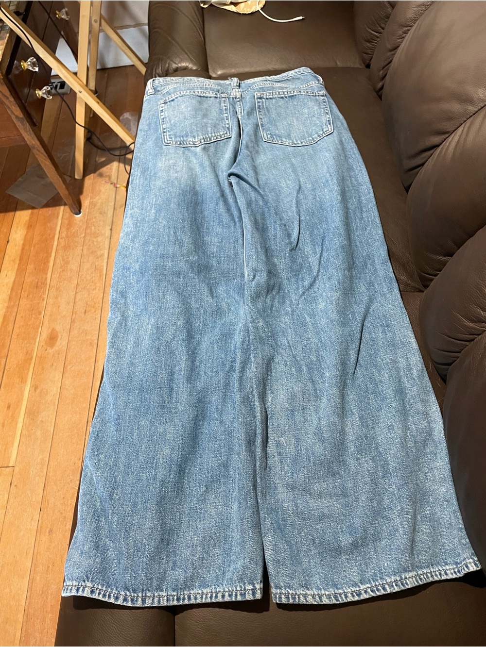 GAP Medium Blue Wide-Leg Denim Jeans